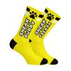 WOOF PUPPY - sárga kutyás zokni, stílusos kényelembe