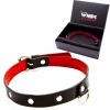 Whips nyakörv vékony állítható 36-42 cm fekete valódi bőr