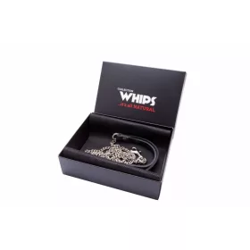 Whips Paskoló Kézműves bőrből 120 cm fekete
