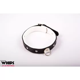   Whips Nyakörv Állítható 36-42 cm Fehér bőr 3 cm széles