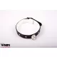 Whips Nyakörv Állítható 36-42 cm Fehér bőr 3 cm széles