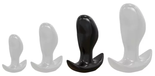 Frijo L – prémium fekete anális dugó 15 x 7 cm