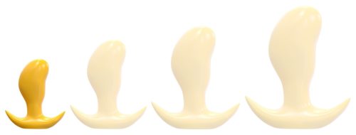 Frijo S – prémium sárga anális kiegészítő 10 x 4,5 cm