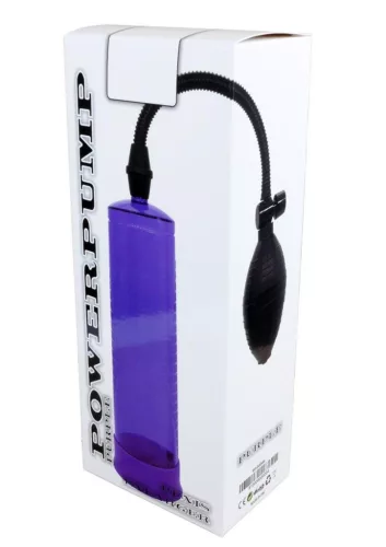 Powerpump péniszpumpa vákuumos, méretjelző lila
