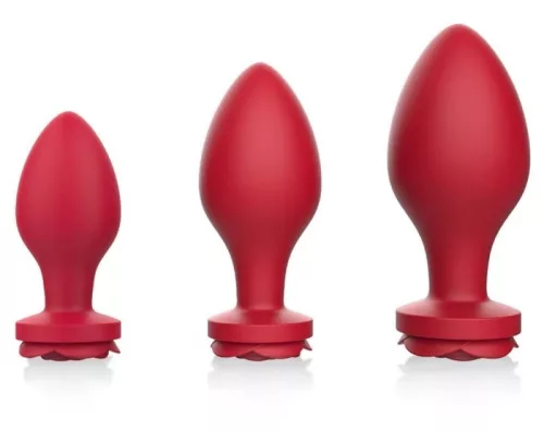 Bijou Rosa – 3 db prémium anális dugó szett