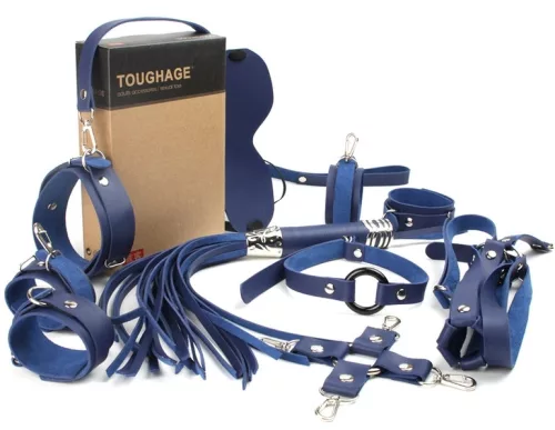Sm Obedience – 10 részes kék bondage készlet