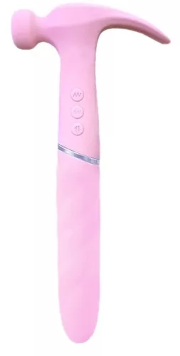 Sweet Hammer – vibráló dildó, 17 cm, rózsaszín