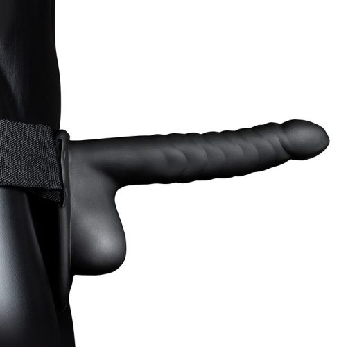 Hollow Strap – bordázott dildó, 16 x 4 cm