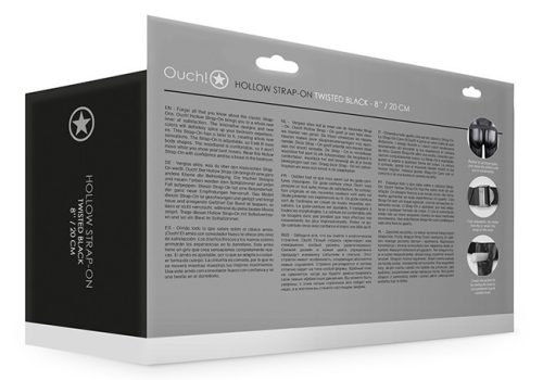 Hollow Strap – bordázott dildó, 16 x 4 cm