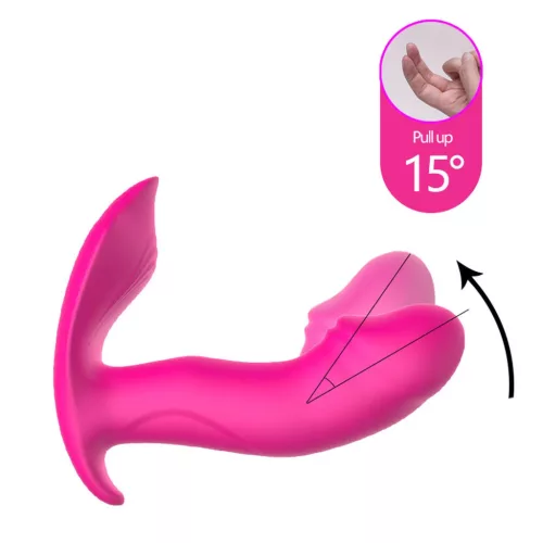 Silicone vibrátor és pulzátor vezeték nélküli vezérlés, fűthető 10 mód USB töltésű fekete