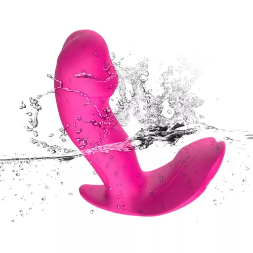 Silicone vibrátor és pulzátor vezeték nélküli vezérlés, fűthető 10 mód USB töltésű fekete