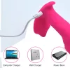 Silicone vibrátor és pulzátor vezeték nélküli vezérlés, fűthető 10 mód USB töltésű fekete
