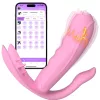 Szexjáték Vibrátor 7 rezgésmód, fűtés, applikáció 11 cm fekete