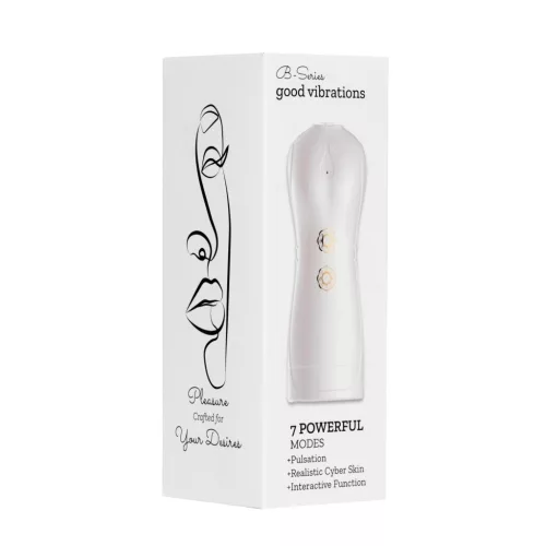 B Series Masturbátor fehér USB 7+7 funkcióval