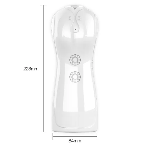 B Series Masturbátor fehér USB 7+7 funkcióval