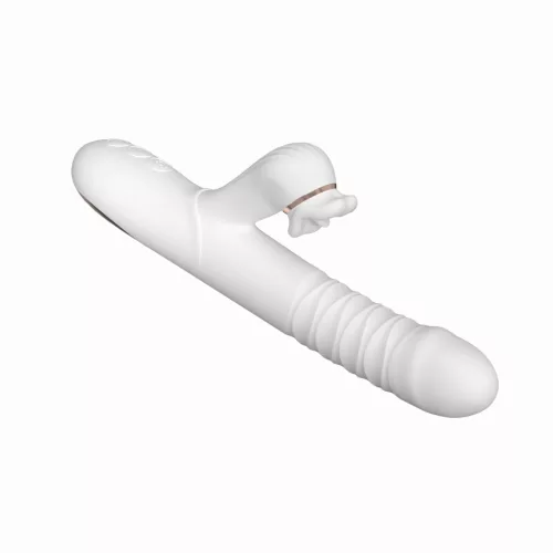 Vibrátor rotációval, nyelvmozgással G-pont stimuláló 23,5 cm fekete