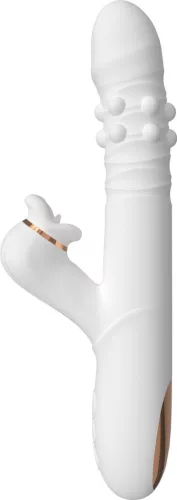 Vibrátor rotációval, nyelvmozgással G-pont stimuláló 23,5 cm fekete