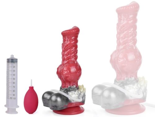 Dildo szőrös Ejakulátor Wolf Squirt S 16 x 6cm