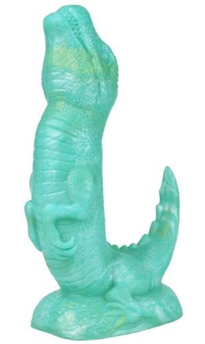 Rapt-Or – prémium zöld dildó dinó forma 17 cm hosszú