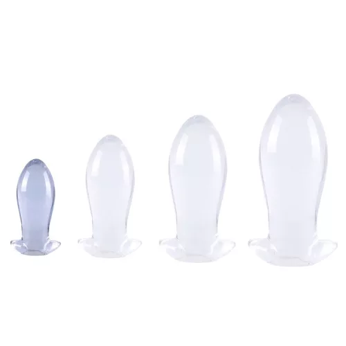 Plug Egg Clear S – átlátszó prémium tojás vibrátor