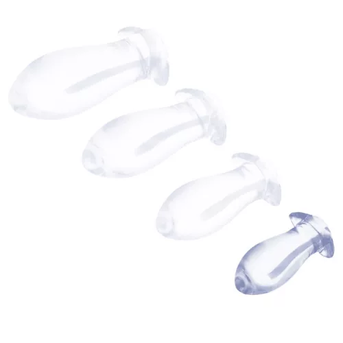 Plug Egg Clear S – átlátszó prémium tojás vibrátor