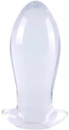 Plug Egg Clear S – átlátszó prémium tojás vibrátor