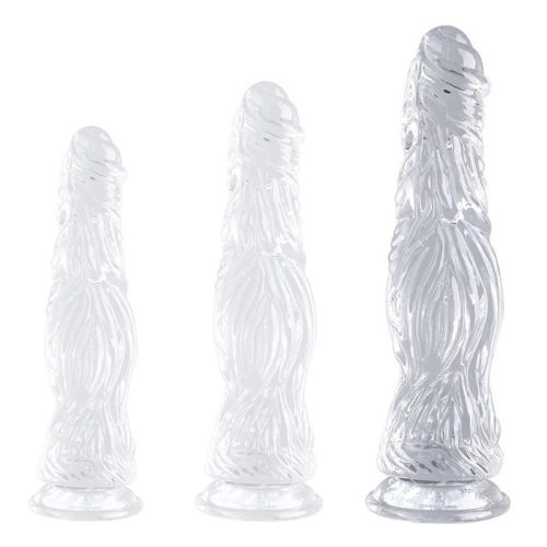 Dildo Monster – átlátszó prémium dildó 25 x 7 cm