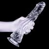 Dildo Monster – átlátszó prémium dildó 25 x 7 cm