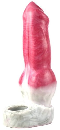 Yorkshire Terrier péniszvédő – érzéki pink-szürke 17 x 6 cm