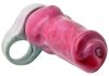 Yorkshire Terrier péniszvédő – érzéki pink-szürke 17 x 6 cm