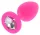 Jewelry Plug – Gyönyörű pink gyémánt popsi izgató S 6x2,8cm