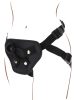 Strap-On Deluxe – prémium fekete dildós heveder پن
