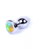 Plug-jewellery Anál plug Led fény, hűthető melegíthető 7 cm ezüst