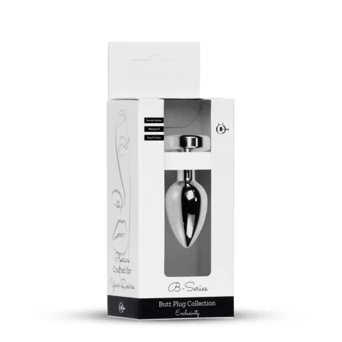 Plug-jewellery Anál plug Led fény, hűthető melegíthető 7 cm ezüst