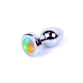 MyLove Toys Anál plug Led fényes pulzáló 7 cm ezüst