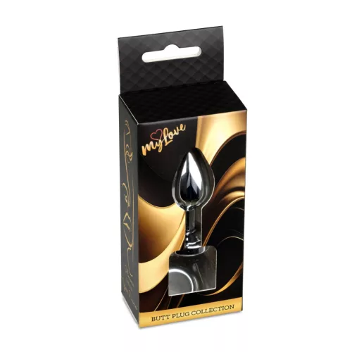 MyLove Toys Anál plug Led fényes pulzáló 7 cm ezüst