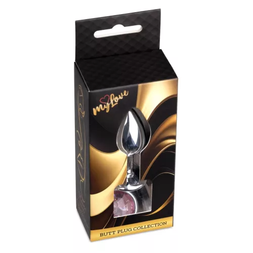 MyLove Toys Anál plug Anatómiás, díszített 7 cm ezüst