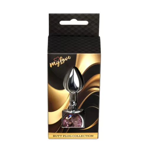MyLove Toys Anál plug Anatómiás, díszített 7 cm ezüst