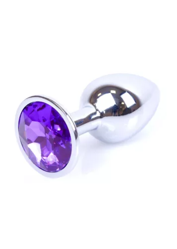 Anál plug Elegáns fém díszítés 7 cm lila