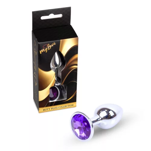 MyLove Toys Anál plug Exkluzív acél, hűthető 7 cm lila