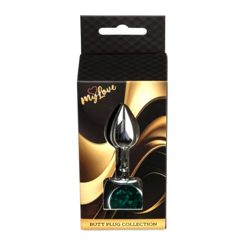 Mylove Toys Anál plug exkluzív rozsdamentes acél hűthető 7 cm zöld