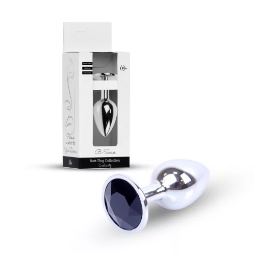 Anal plug Fém anyagú, hűthető, 7 cm fekete