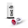 Anal plug Fém, hűthető, fűthető 7 cm piros