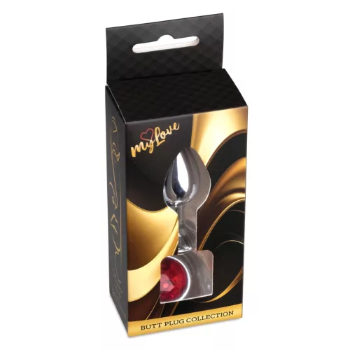 MyLove Toys Anál plug díszített, anatómiai 7 cm piros