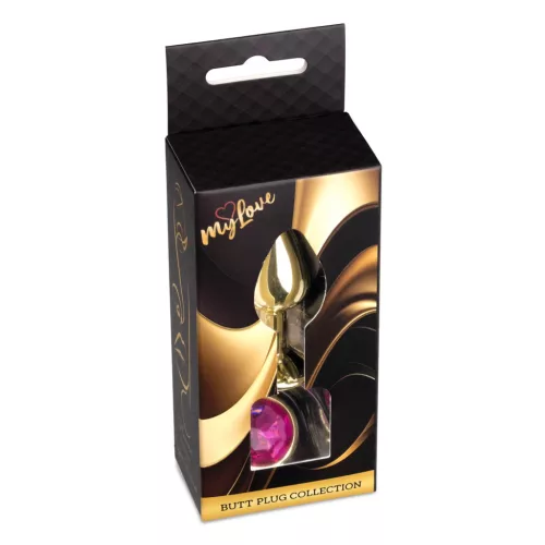 Mylove Toys Anál plug Fém, ékszer 7 cm rózsaszín