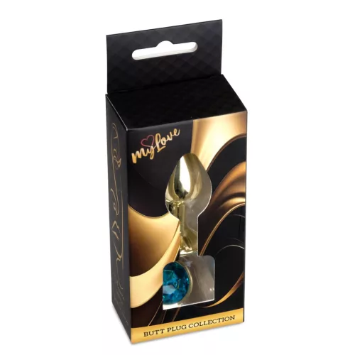 Mylove Toys Anál Plug Kényelmes, Fém 7 cm világoskék