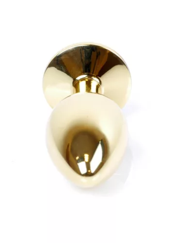 Anál plug Díszített, sima felület 7 cm lila
