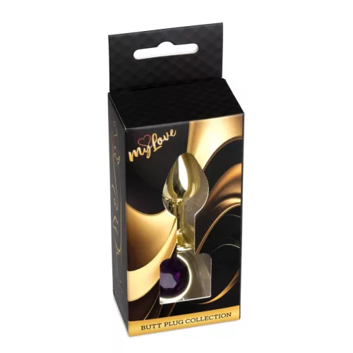 MyLove Toys Anál plug Fém, díszített, 7 cm lila