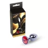 Anal plug Fém, hűthető, melegíthető 7 cm piros
