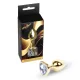 MyLove Toys Anál plug Golyós, elegáns, 7 cm arany színű